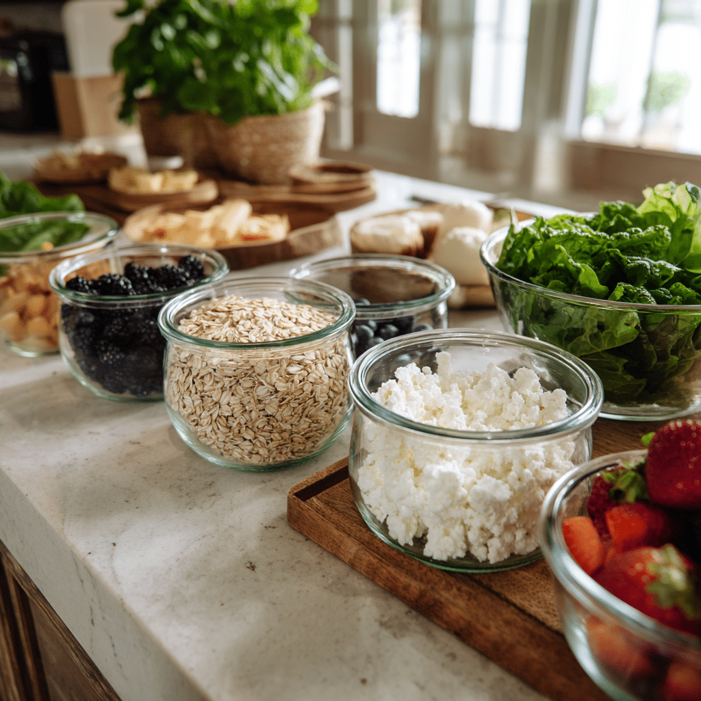 Gluten free ingredients for meal plan