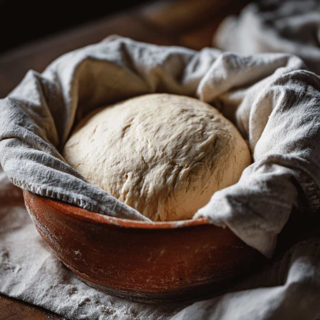 gluten free naan dough resting