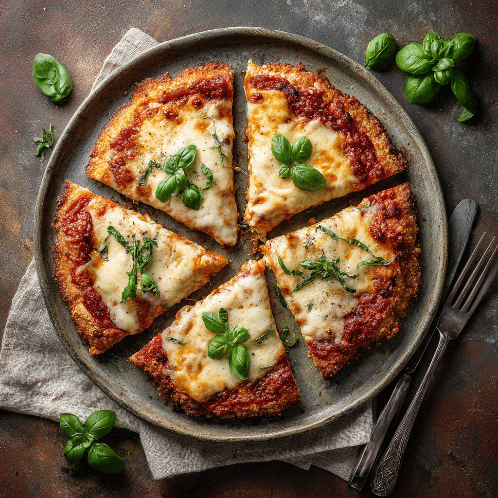Served gluten free dairy free pizza slices