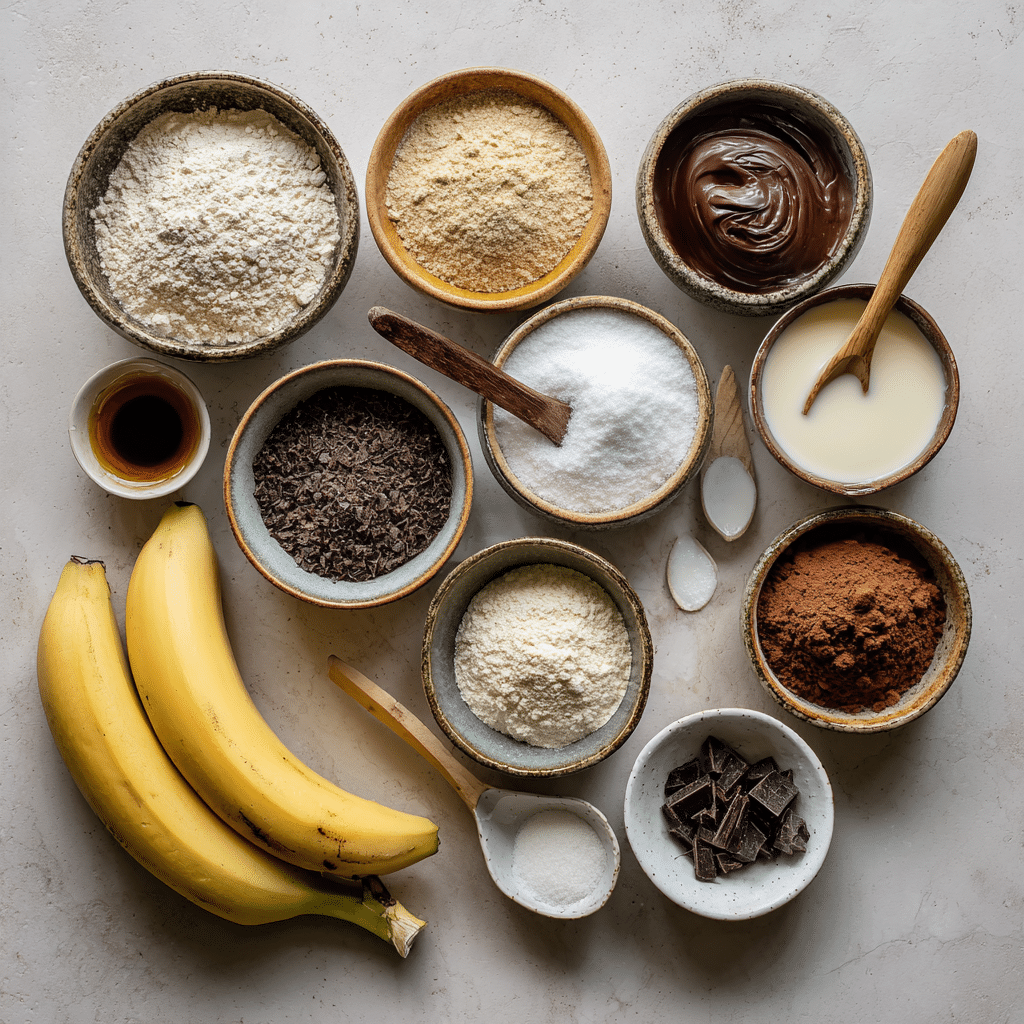 Ingredients for gluten and lactose free desserts