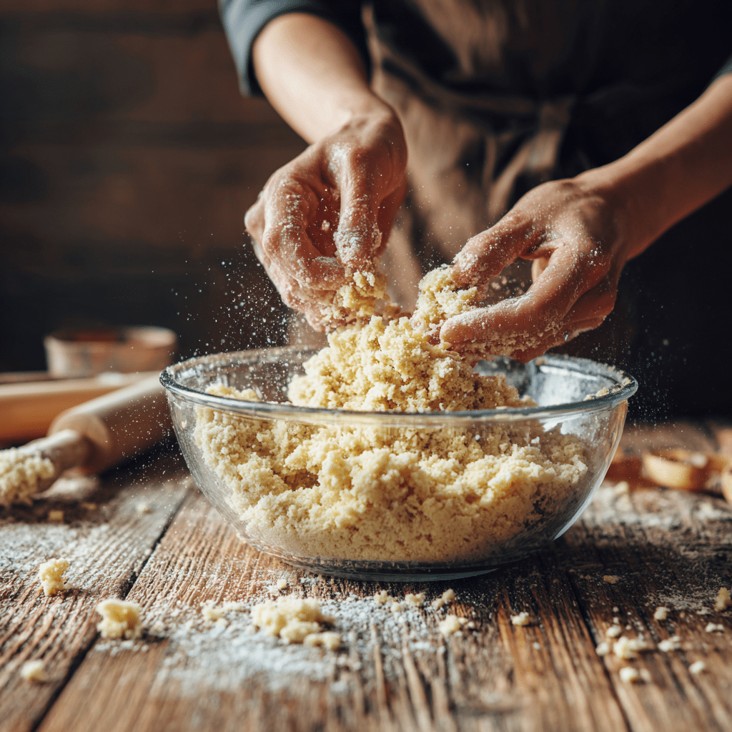 mixing low sugar cookie dough