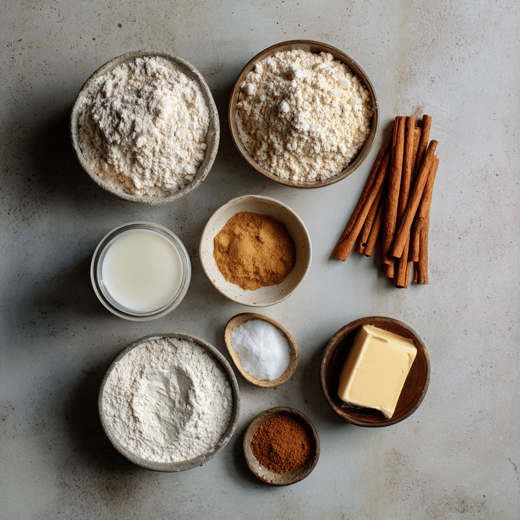 gluten-free sourdough cinnamon rolls ingredients