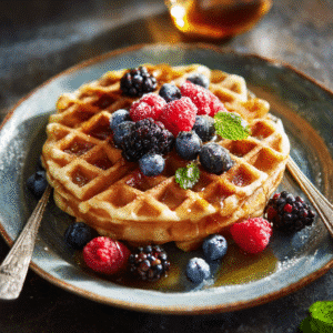 Gluten free waffle recipe fluffy and golden