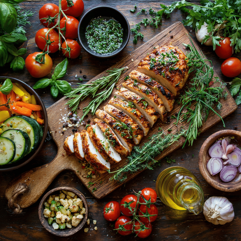 Serving chicken meal prep recipes for weight loss