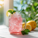 pink salt diet drink recipe served glass