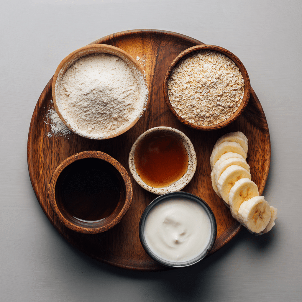 Ingredients for gluten dairy egg free breakfast recipes