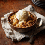 Serving of Gluten-Free Apple Crisp