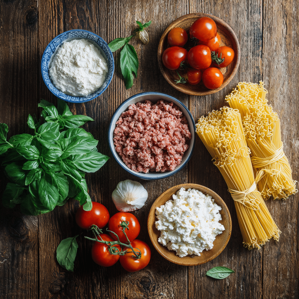 Gluten Free Lasagna Soup ingredients