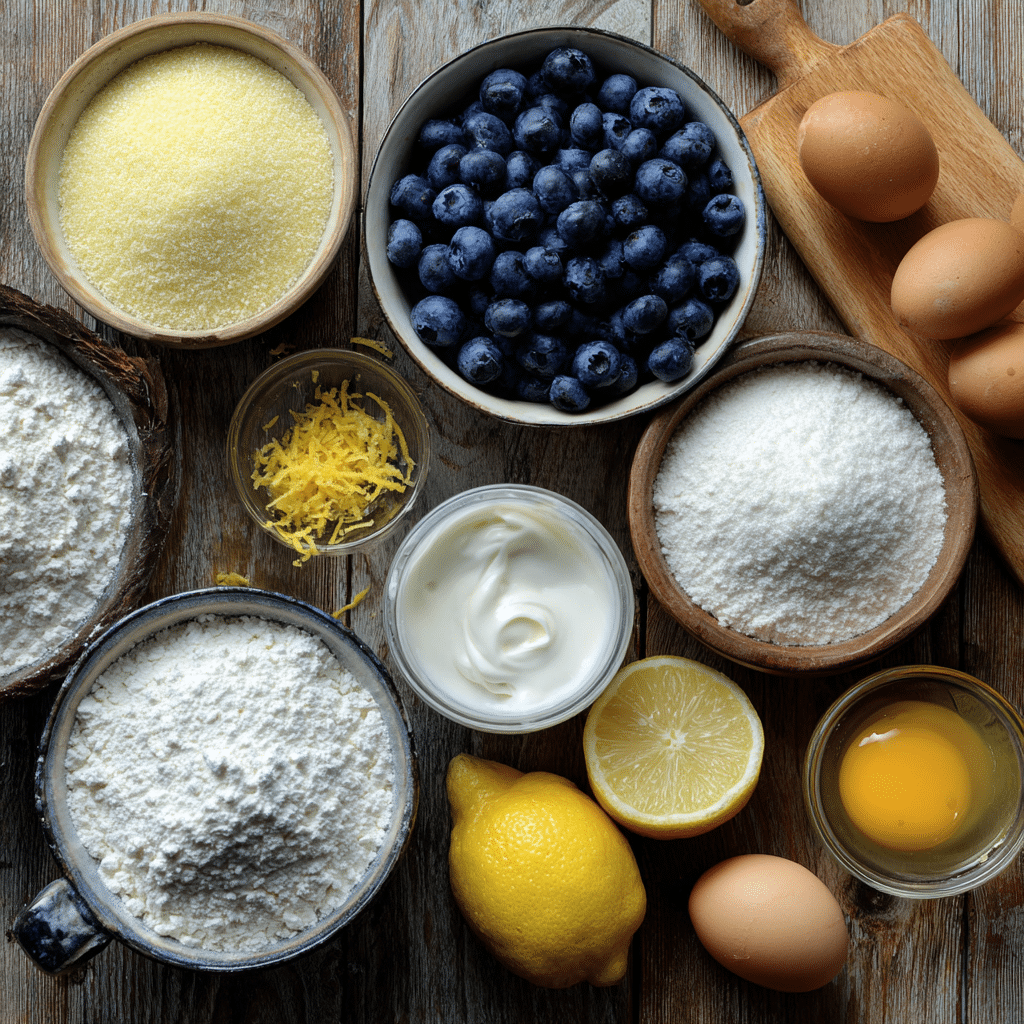Gluten Free Blueberry Muffins Ingredients