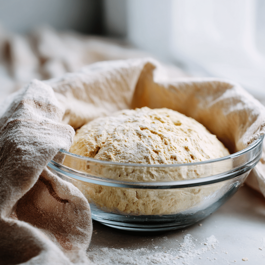 no-knead-gluten-free-bread-dough-resting