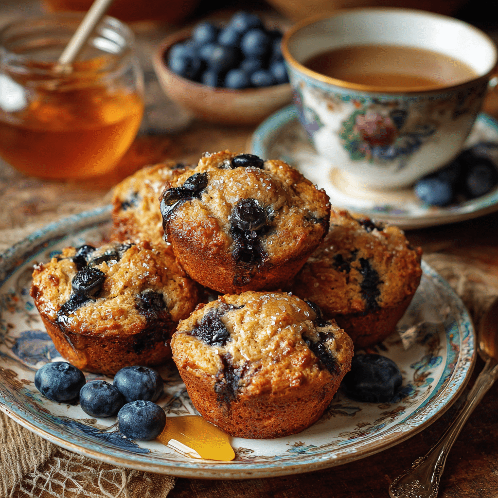 Serving Gluten Free Blueberry Muffins