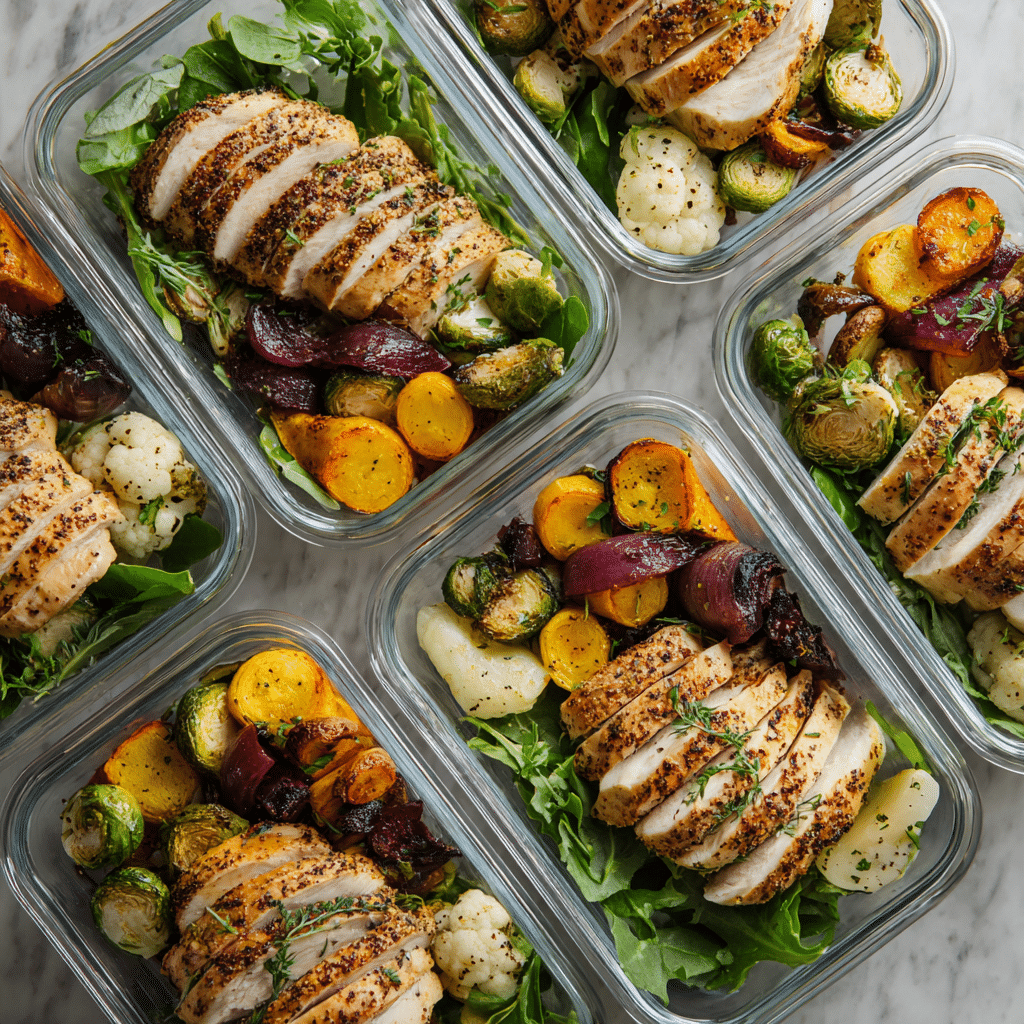Serving chicken meal prep recipes for weight loss