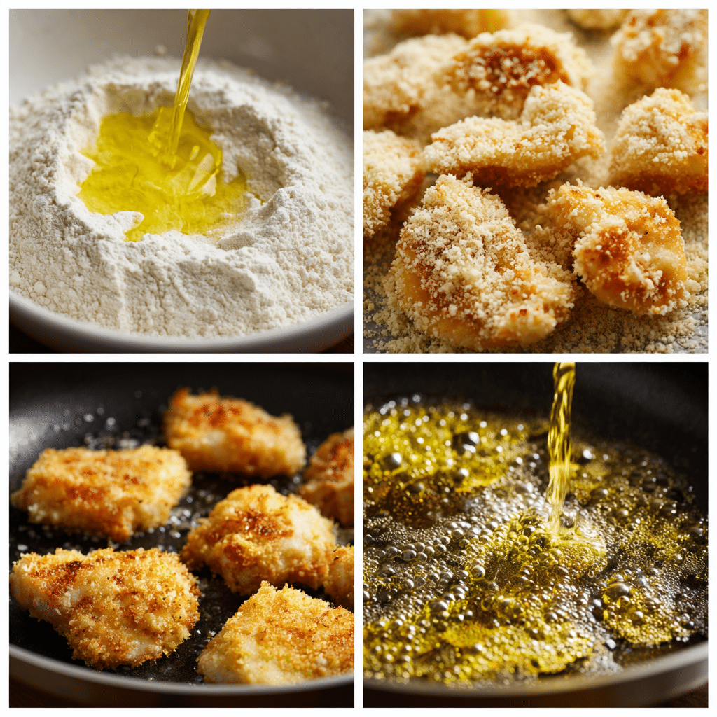 gluten free chicken nuggets step by step preparation