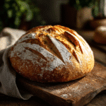 Gluten-free levain bread with rustic crust