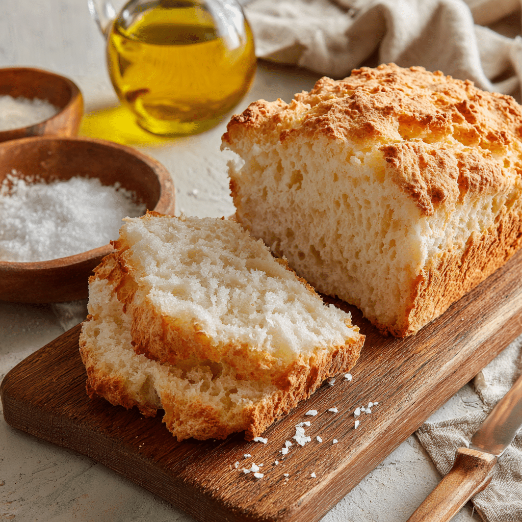 Sliced gluten-free levain bread