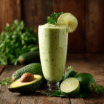 avocado parsley detox green smoothie
