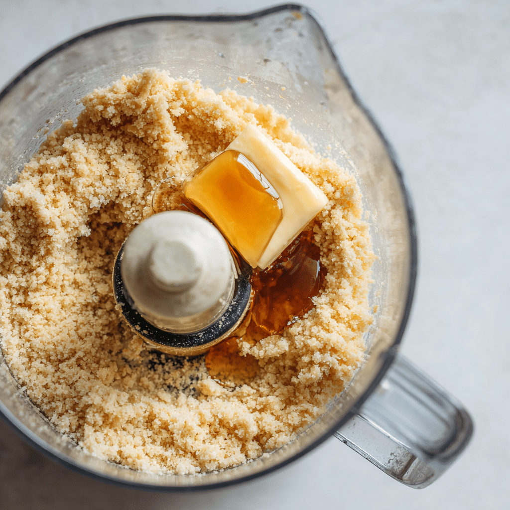 Making crust for Gluten Free Cheesecake Bites