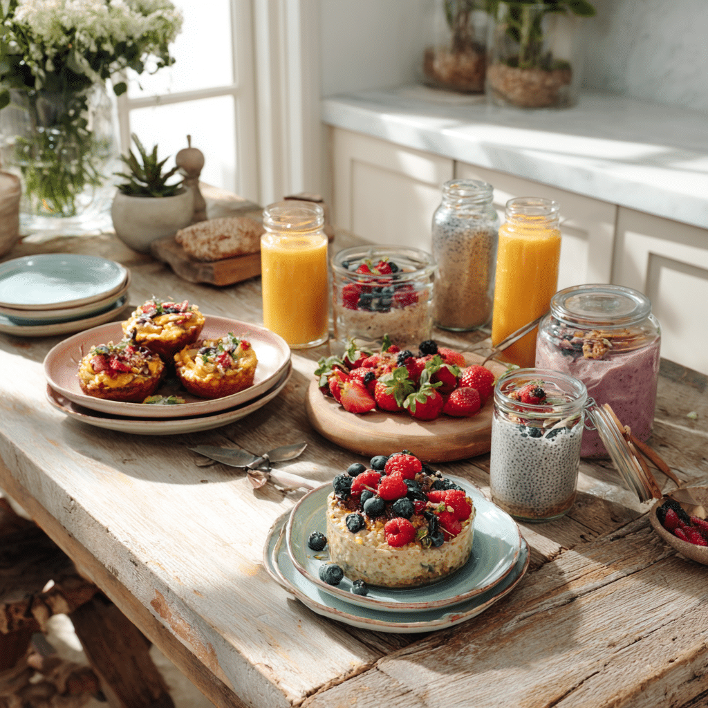 Gluten-Free Breakfast Meal Prep Plan for Weight Loss – Bright Italian Kitchen Scene Without People