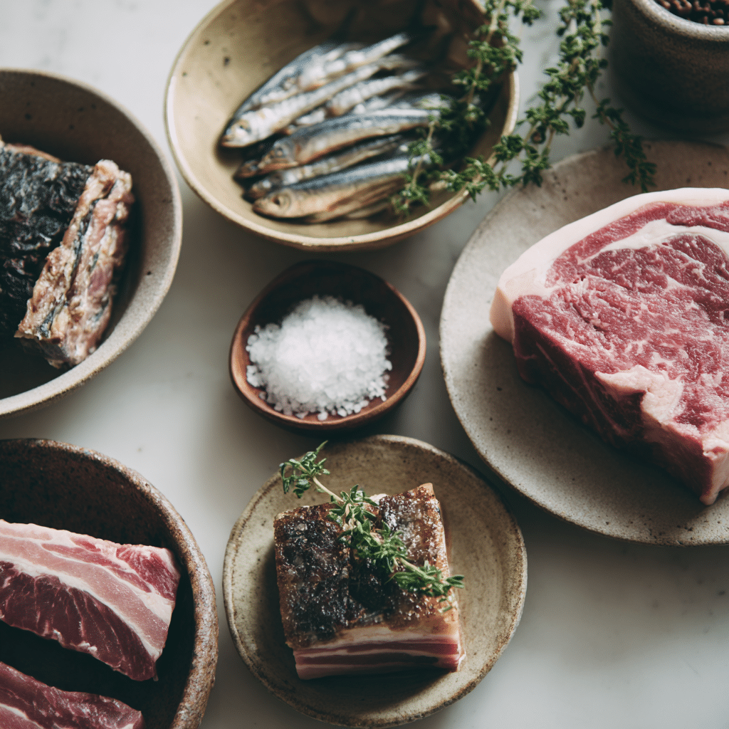 carnivore diet ingredients raw meat eggs