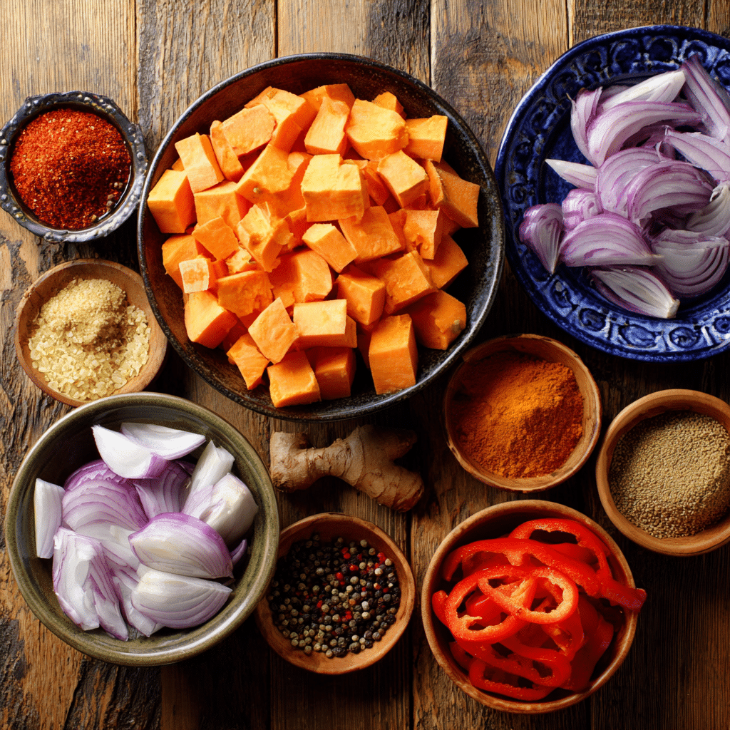 sweet potato veggie hash ingredients