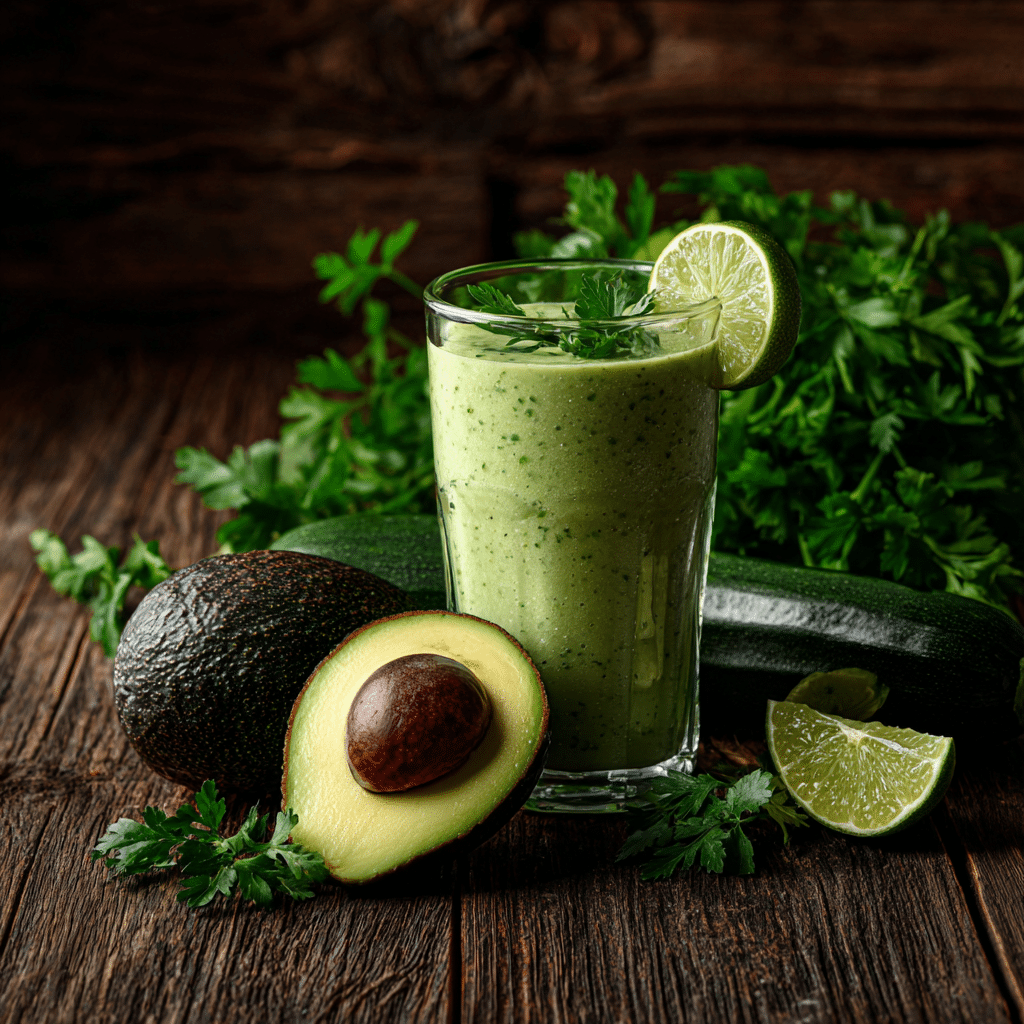 kale apple chia seed smoothie