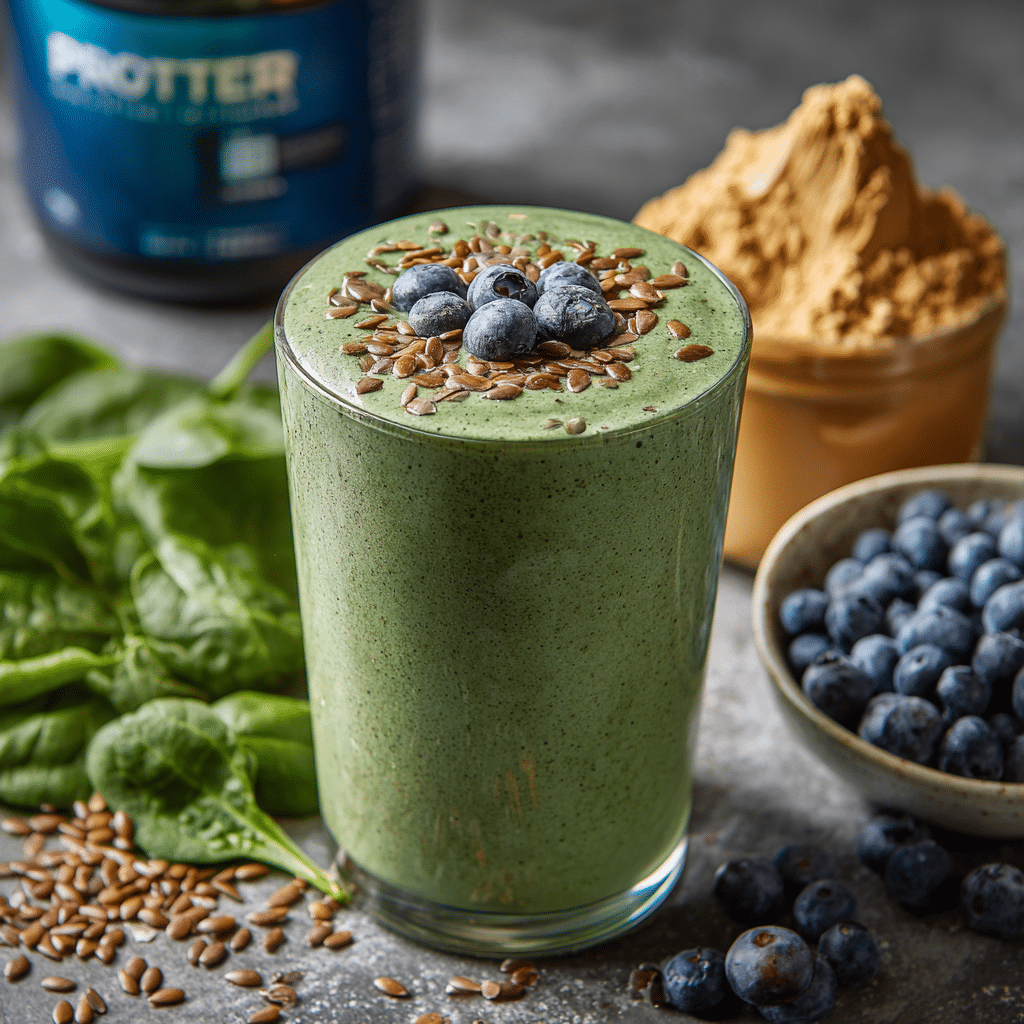 matcha kiwi banana green smoothie