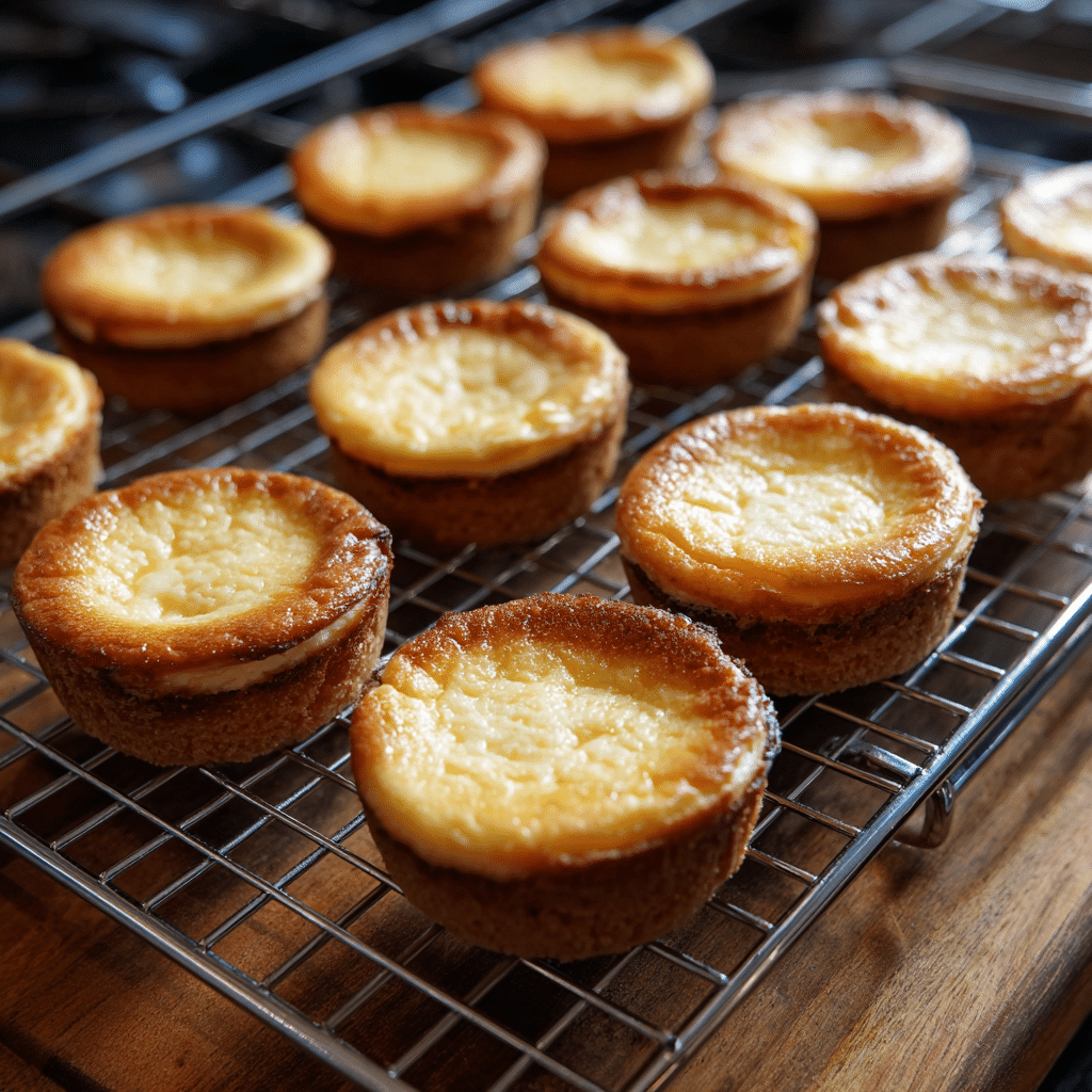 Baked Gluten Free Cheesecake Bites cooling
