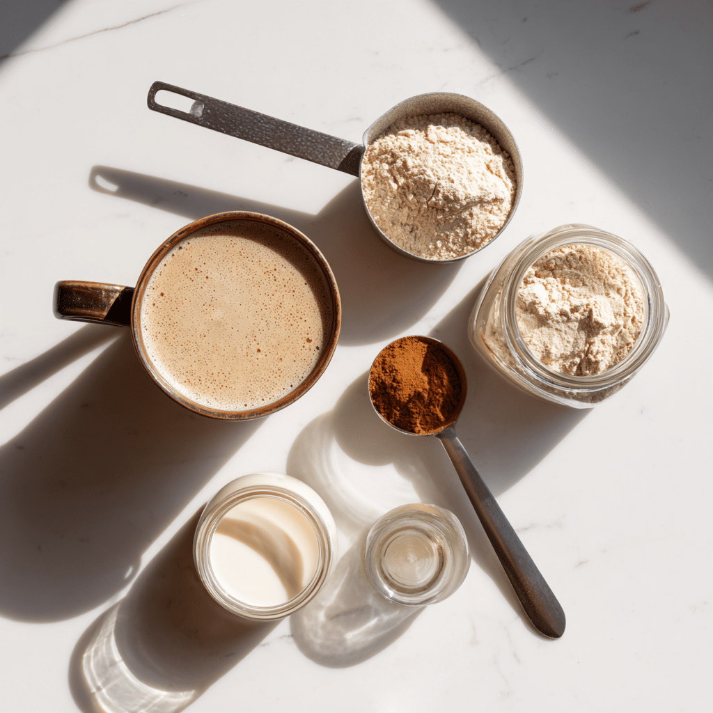 Ingredients for protein coffee recipe for weight loss