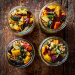 Quinoa and Roasted Veggie Salad Jars