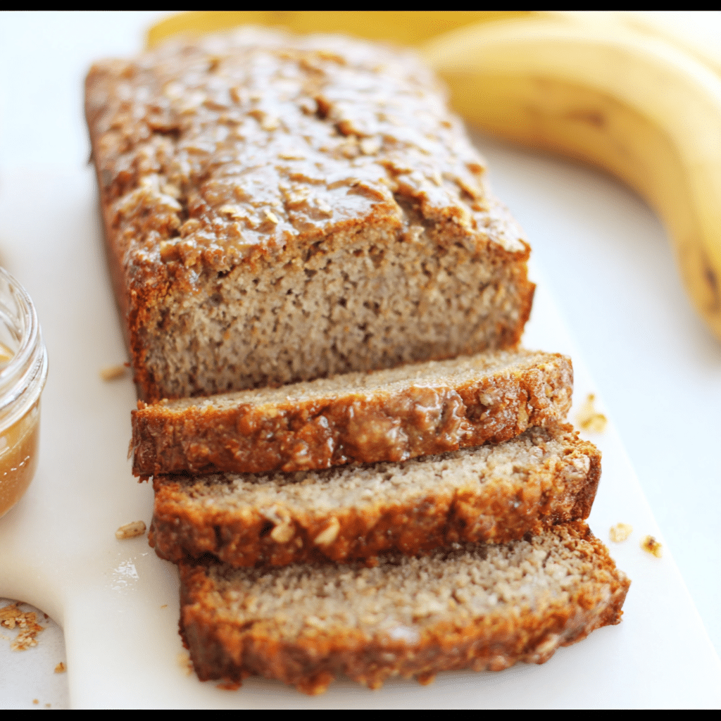 one-bowl gluten-free banana bread cooling