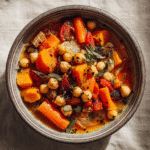 Witch’s Brew Stew served in rustic bowl