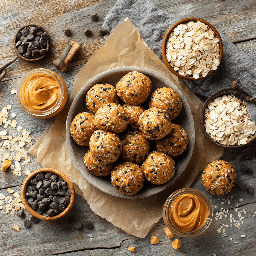 No Bake Peanut Butter Energy Balls Gluten Free Snack