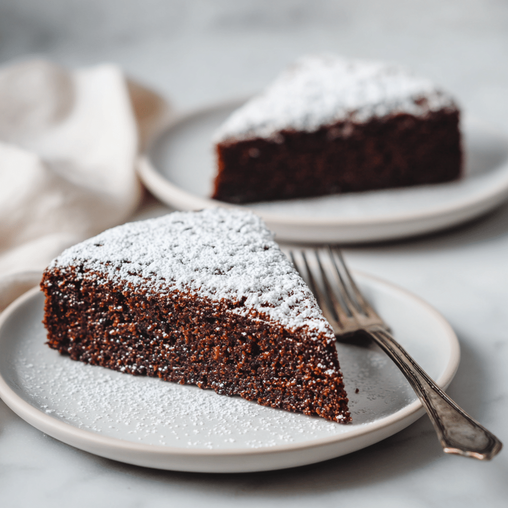 Slices of Gluten Free Dairy Free Chocolate Cake