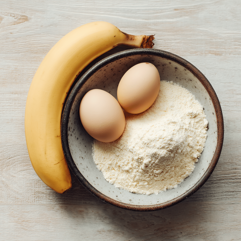 Ingredients for 3-Ingredient Gluten Free Protein Pancakes