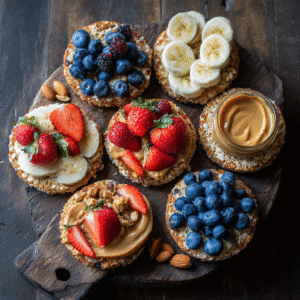 Rice Cake Breakfast Ideas with Nut Butter and Fruit