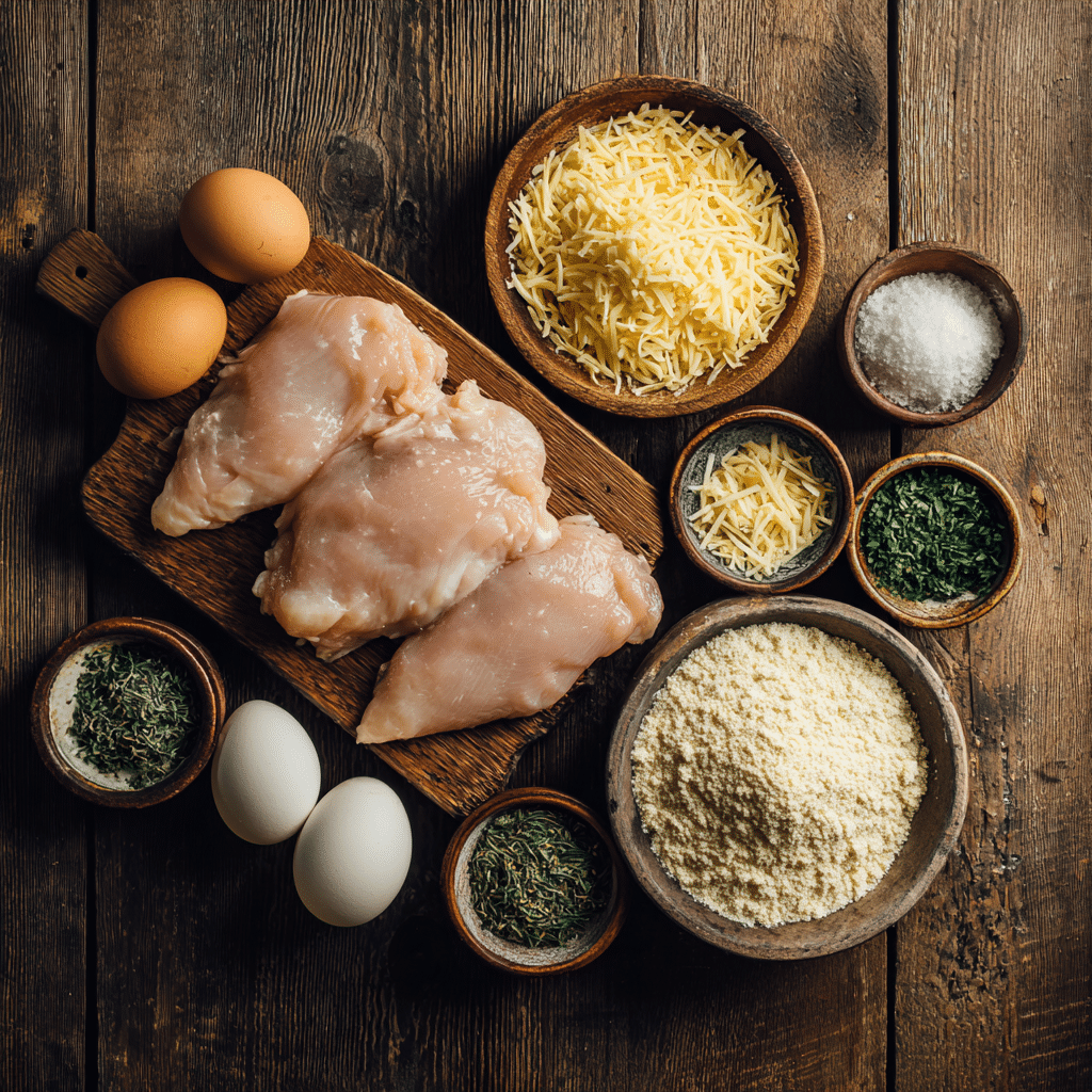 Gluten-free ingredients for parmesan chicken
