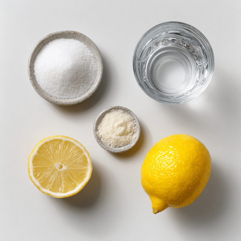 Harmonia cortisol cocktail ingredients flat lay