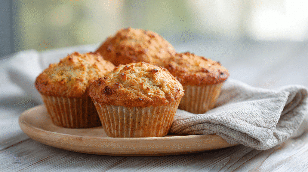 Close-up of 100-Calorie Gluten Free Breakfast Muffins