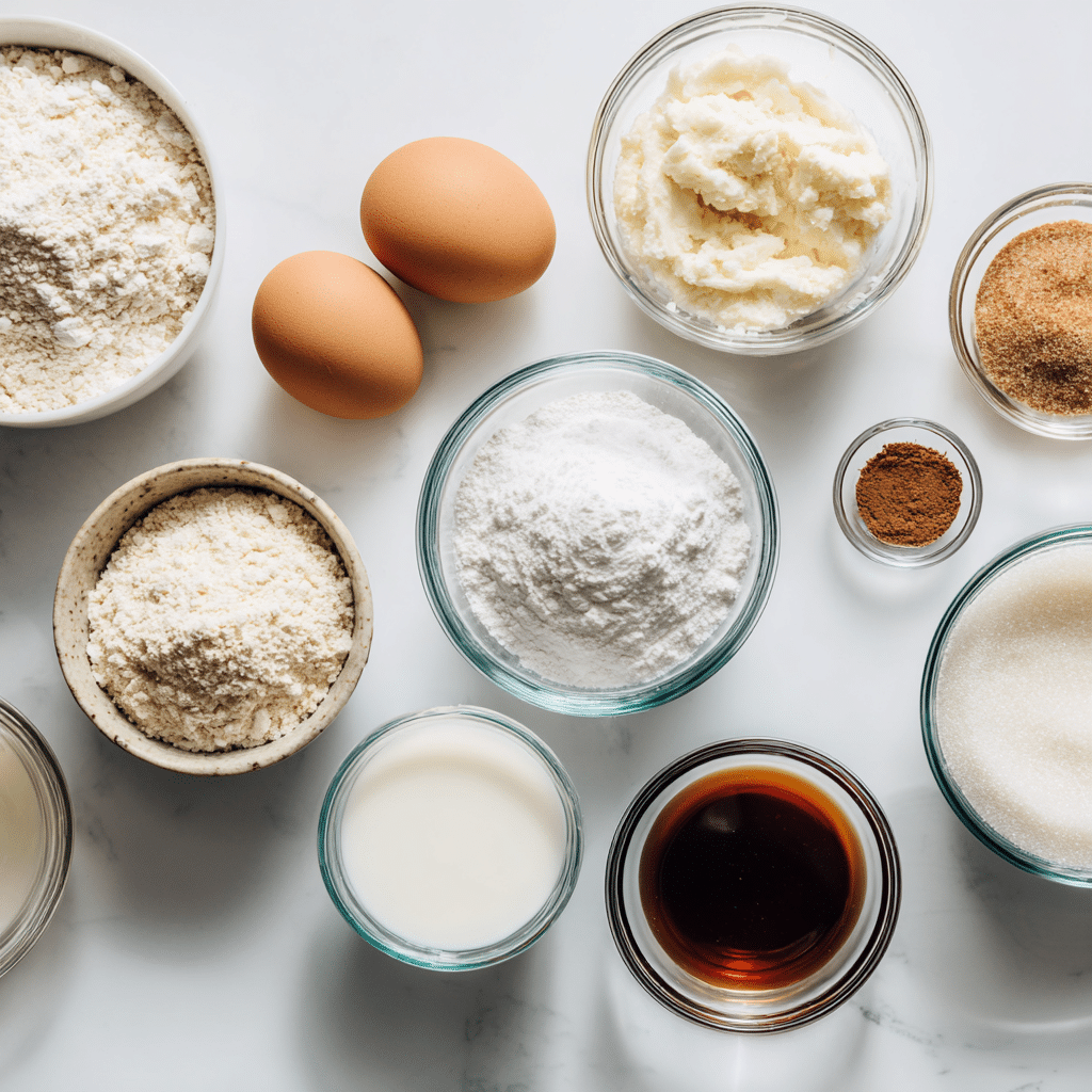 Ingredients for Easy Gluten Free Birthday Cake Recipe