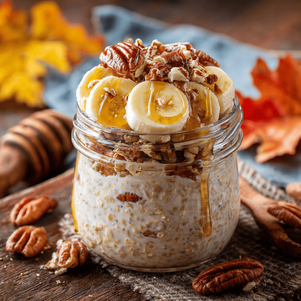 Served Pumpkin Spice Overnight Oats