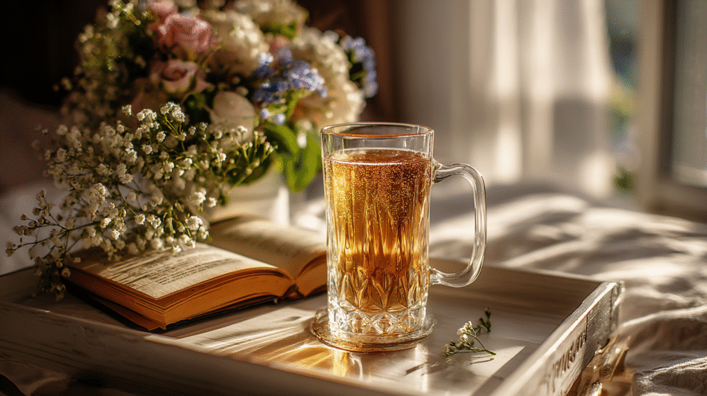 Served morning mineral hydration tonic