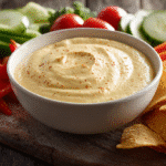 Dairy-Free Gluten-Free Nacho Dip with Veggies and Chips