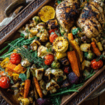 Gluten free large portion meals on platter