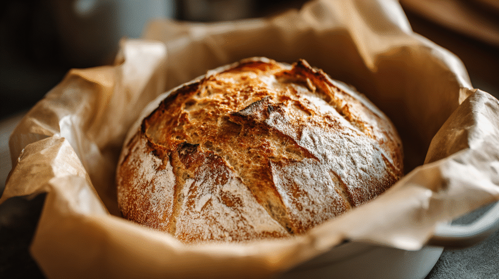 Baked No Knead Gluten Free Bread