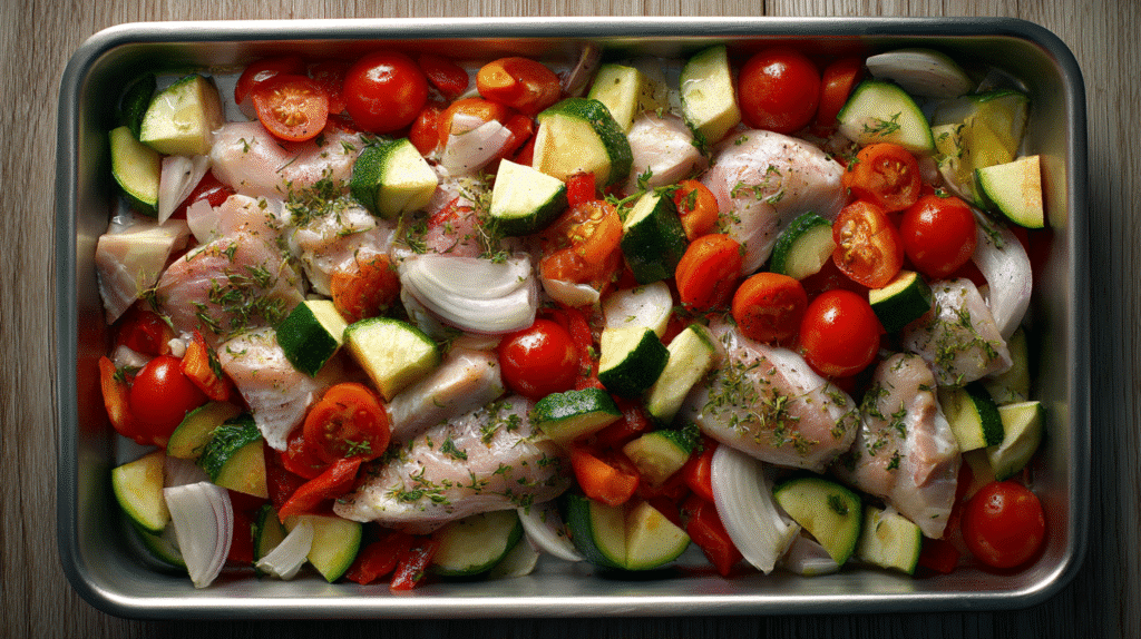 Prepping gluten free large portion meal
