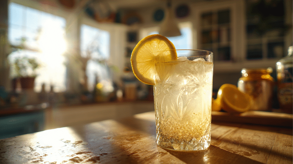 Served stress support electrolyte mocktail