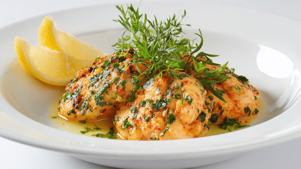 plated gluten free low calorie meal