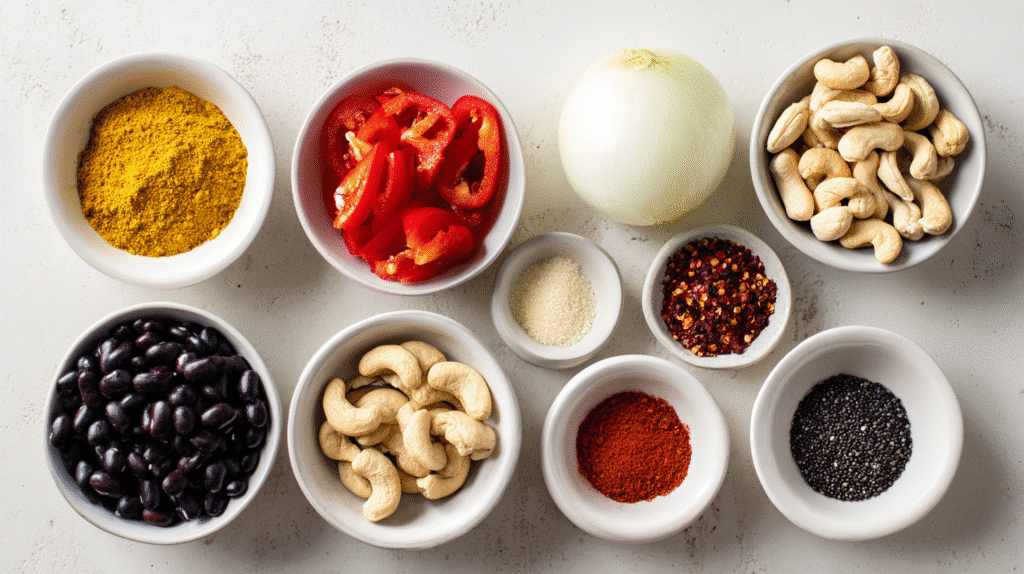 Ingredients for Dairy-Free Gluten-Free Nacho Dip