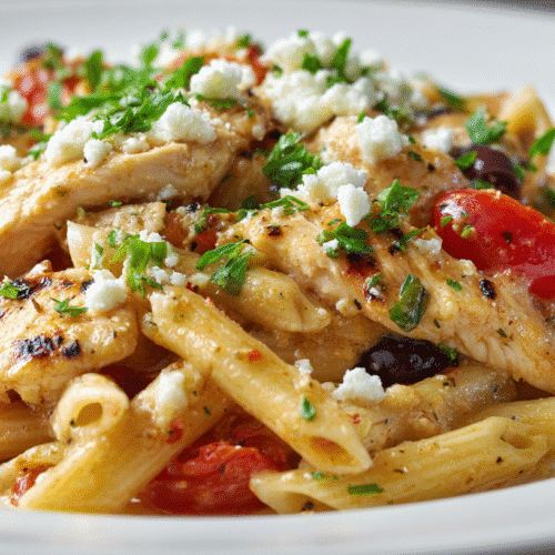 U3823717446 A Clean Serving Of Mediterranean Chicken Pasta On 8676bb20 Bbdd 4455 89ed 7ba1aad3a052 1