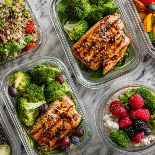 One Week Gluten Free Fat Loss Meal Prep Containers